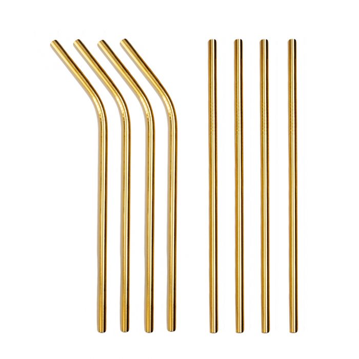 Elite Luxury Gold Plated Straws