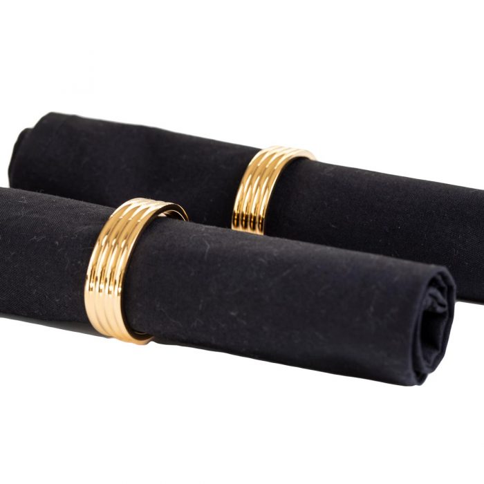 Georg Jensen Napkin Rings 24K Gold Plated - Image 2