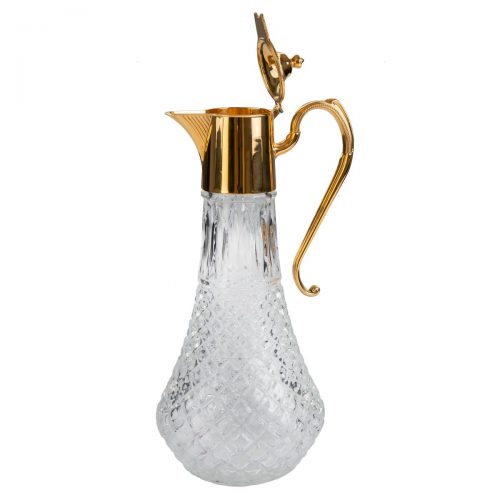 Elite Luxury Gold Plated Glass Decanter