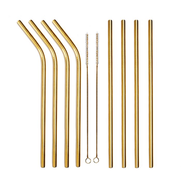 Gold Plated Reusable Straws - Image 3