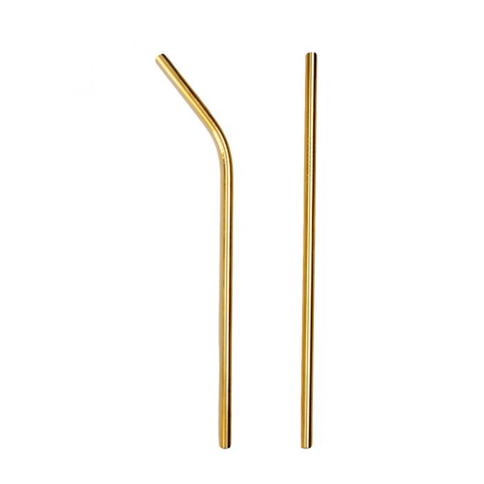 Gold Plated Reusable Straws - Image 2