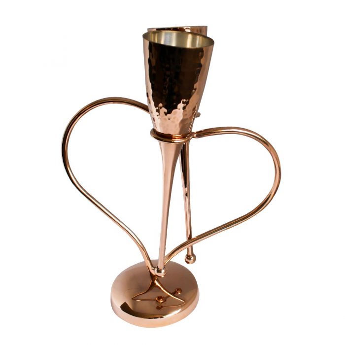 Elite Luxury Wedding Gift Rose Gold Champagne Flutes