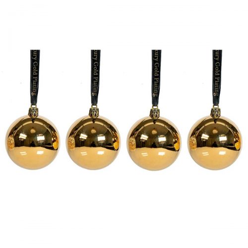 Christmas Baubles 4 Set Gold-EL10