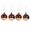 Christmas Baubles 4 Set Rose Gold-EL11