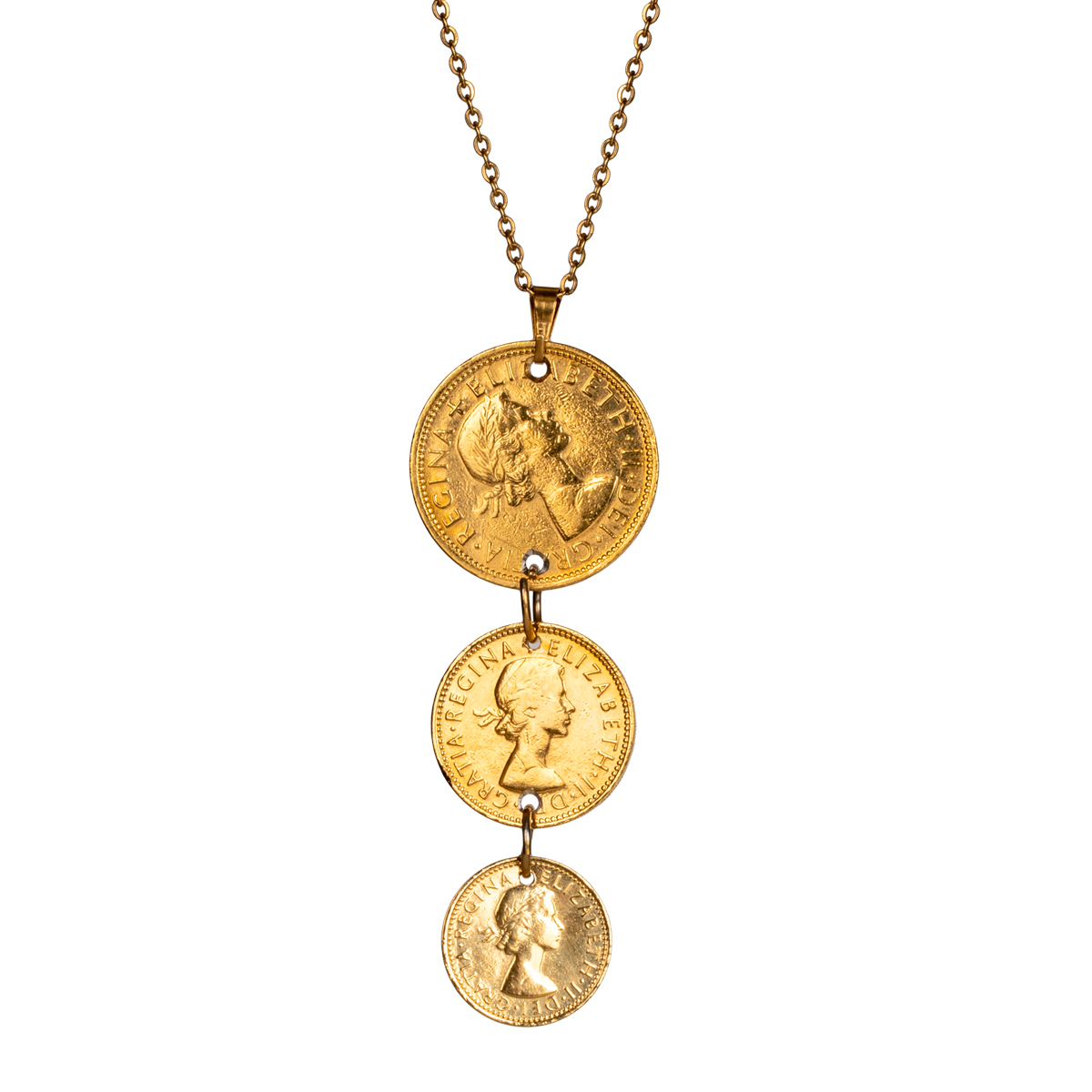Solid Gold Coin Necklace, Gold Coin Pendant Necklace, Antique Necklace,  British Coin Gold Necklace, 14k Gold Necklace - Etsy Israel