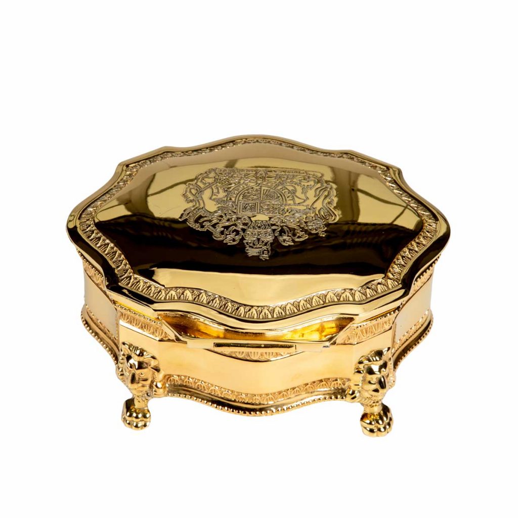 Antique Jewellery Box24K Gold Plated Elite Luxury Gold Plating