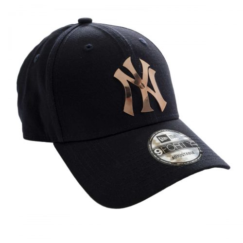 Elite Luxury New York Yankees Cap-Navy-Rose Gold