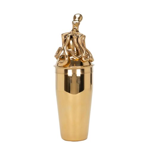 Elite Luxury Gold Plating 24K Gold Plated Octopus cocktail shaker