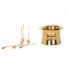 24K Gold Plated Top Hat Nibbles Bowl and Olive Picks Set