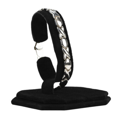 Silver Cross Pattern Bracelet