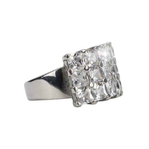Rhodium Plated 925 Silver Ring