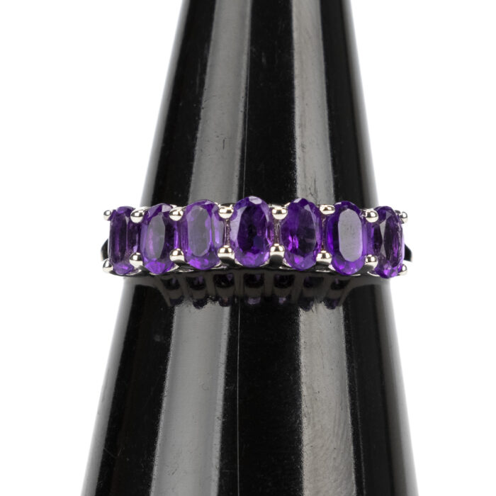 925 Silver Ring-Amethyst Stones - Image 3
