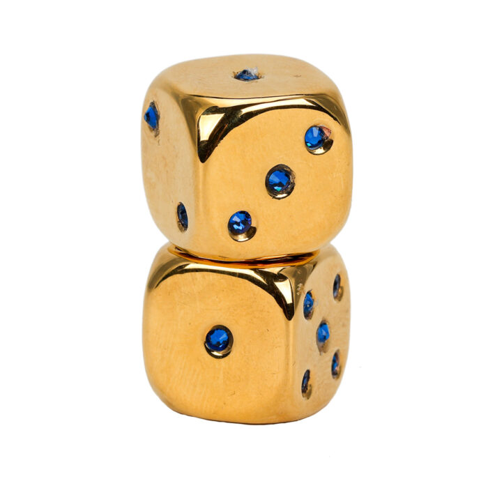 Gold Plated Dice