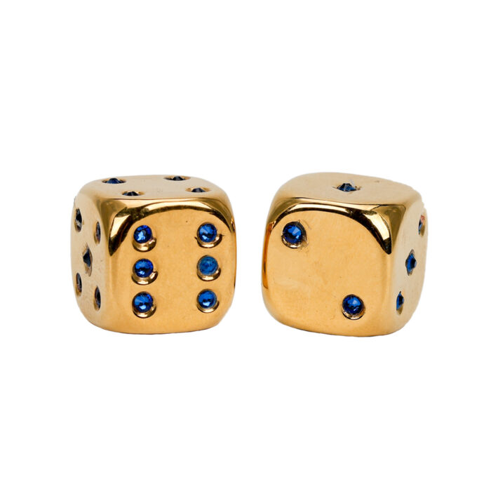 Gold Plated Dice
