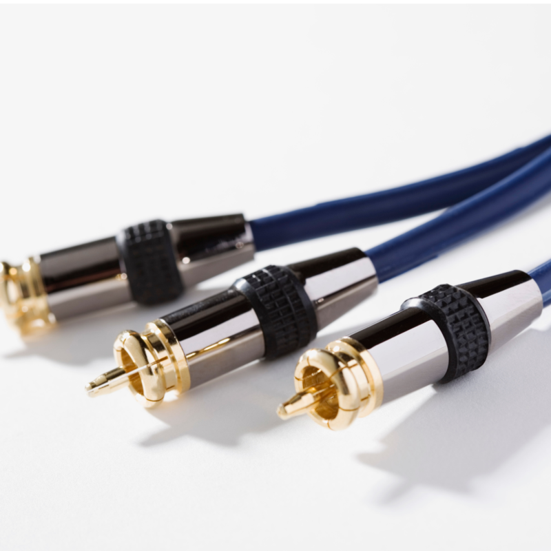 Plating on plastics. Audio equipment. Gold Plated Audio Cables. The gold plating makes for a better connection.